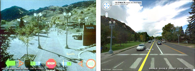 Aspen Movie Map and Google Street View